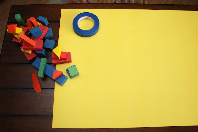 materials you will need for the math skills matching game