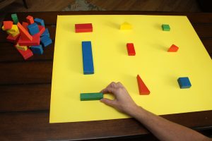 prek math skills activity: step 3 place more blocks